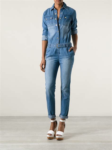 michael kors sac jeans|Michael Kors jean jumpsuit.